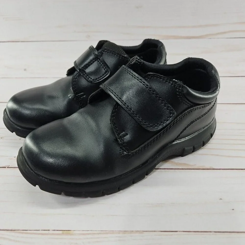 Smart Fit Black Toddler Boys Dress‎ Shoe Size 12.5 Strap Skid Resistant